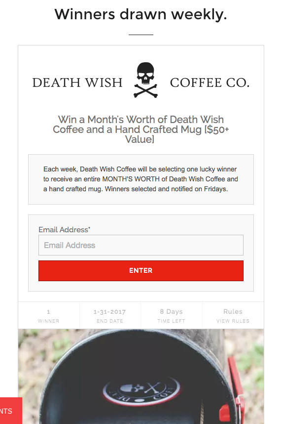 death wish coffee optin