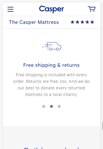 Free shipping header